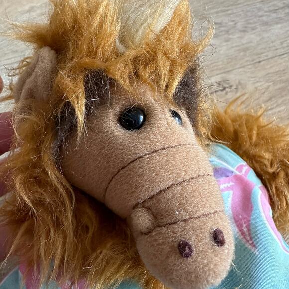 Vintage 1988 ALF Hawaiian Surf Shirt Hand Puppet Plush Burger King - Picture 2 of 7